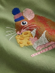 Boden Green 100% Cotton Dragon Superstitch Logo T-Shirt - Image 3 of 3