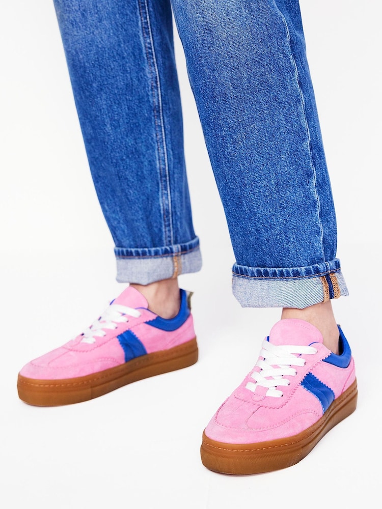 Boden Pink Erin Flatform Trainers - Image 1 of 5 Boden Pink Erin Flatform Trainers - Image 1 of 5