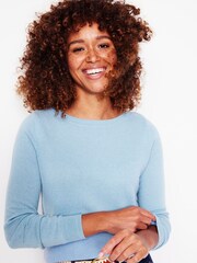 Boden Blue Eva Cashmere Boat Neck Jumper - Image 1 of 6