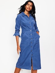 Boden Flora Cord-Midi-Hemdkleid - Bild 1 von 5
