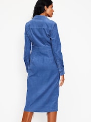 Boden Flora Cord-Midi-Hemdkleid - Bild 4 von 5