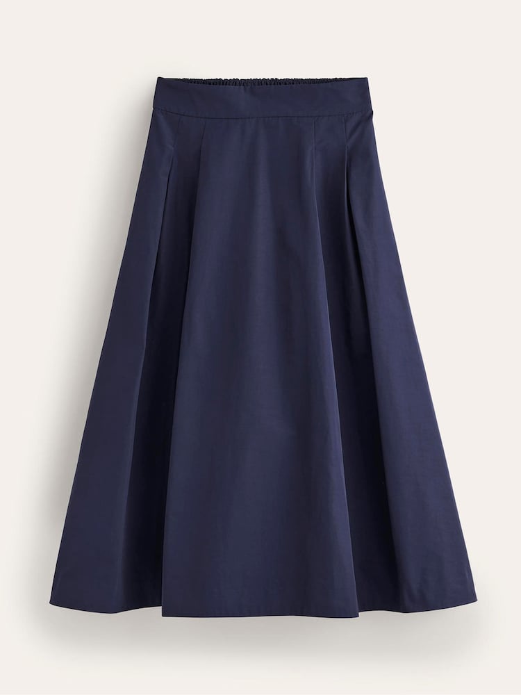 Boden Blue Isabella Taffeta Midi Skirt - Image 5 of 5