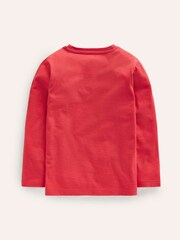 Boden Red 100% Cotton Guitar Superstitch Logo T-Shirt - Image 2 of 3