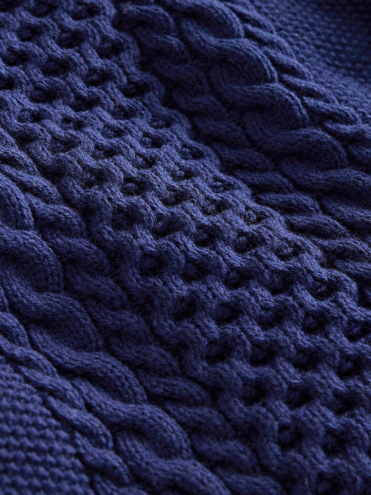 Boden Blue Heritage Cable Jumper - Image 3 of 3 Boden Blue Heritage Cable Jumper - Image 3 of 3