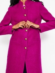 Boden Purple Hamilton Textured Coat - Image 2 of 5