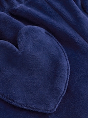 Boden Blue Heart Pocket Velour Joggers - Image 3 of 3