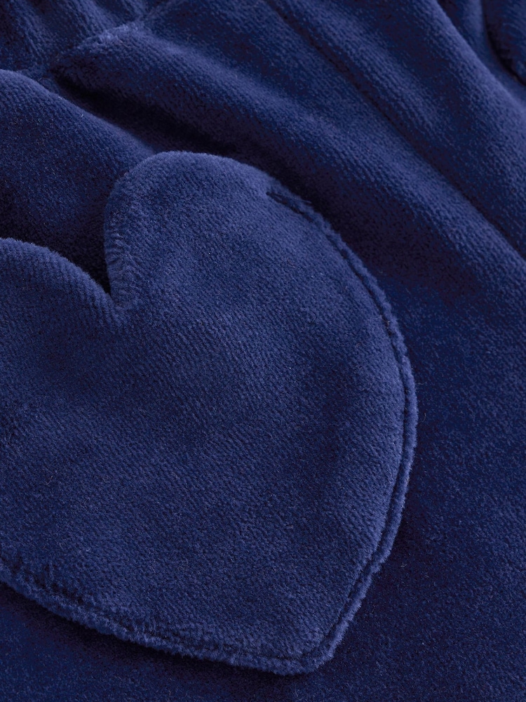 Boden Blue Heart Pocket Velour Joggers - Image 3 of 3