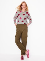 Boden Grey 100% Cotton Hannah Printed Sweatshirt - Image 4 of 6