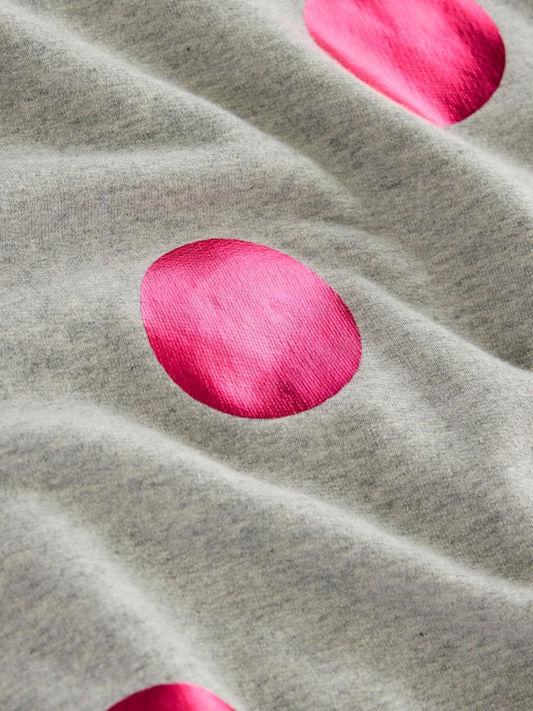 Boden Grey 100% Cotton Hannah Printed Sweatshirt - Image 6 of 6