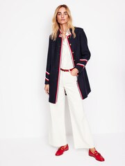 Boden Blue Hamilton Tipped Coat - Image 6 of 8