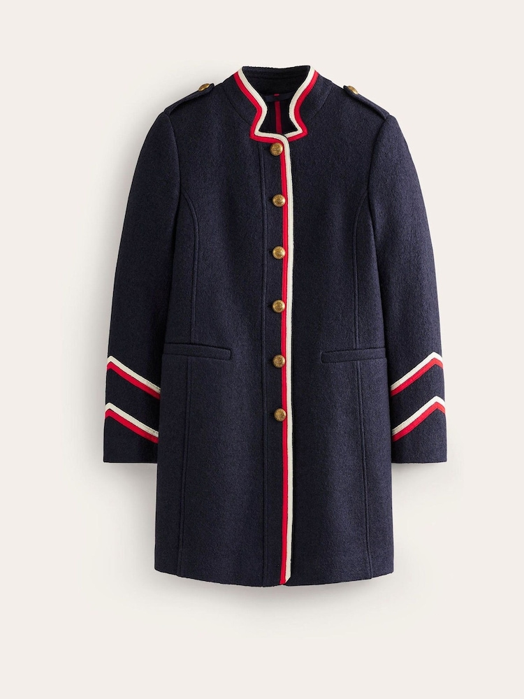 Boden Blue Hamilton Tipped Coat - Image 8 of 8