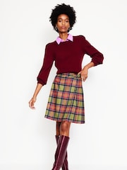 Boden Green Helen Buckled Kilt - Image 1 of 5