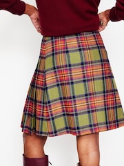 Boden Green Helen Buckled Kilt - Image 2 of 5