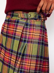 Boden Green Helen Buckled Kilt - Image 3 of 5