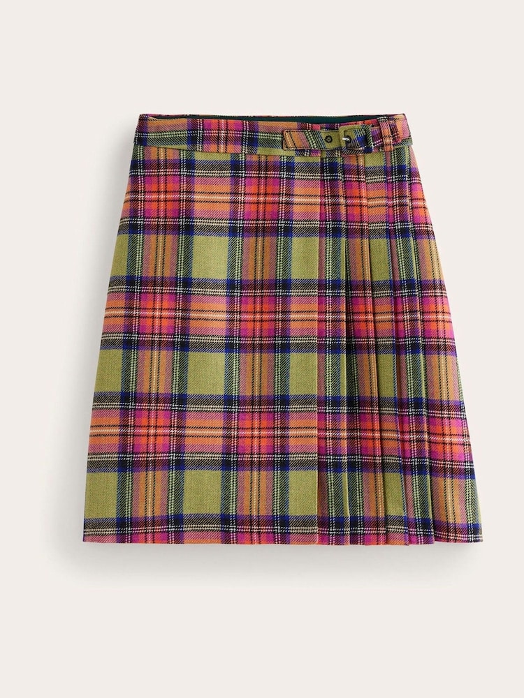 Boden Green Helen Buckled Kilt - Image 5 of 5