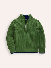 Boden Green Heritage Half-Zip Jumper - Image 1 of 3