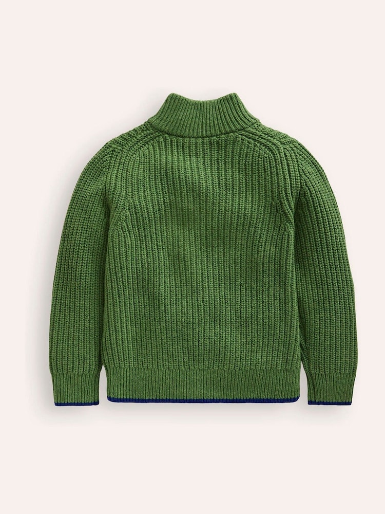 Boden Green Heritage Half-Zip Jumper - Image 2 of 3