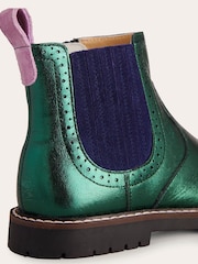 Boden Green Leather Chelsea Boots - Image 2 of 2