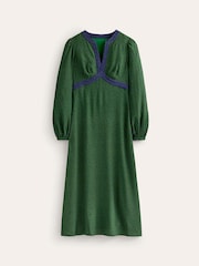 Boden Green Imelda Border Print Midi Dress - Image 5 of 5
