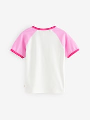 Rosa/morado - Little Bird by Jools Oliver Rainbow Raglan Short Sleeve T-Shirt - Imagen 2 de 6