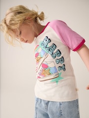 Rosa/morado - Little Bird by Jools Oliver Rainbow Raglan Short Sleeve T-Shirt - Imagen 4 de 6