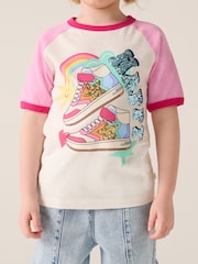 Rosa/morado - Little Bird by Jools Oliver Rainbow Raglan Short Sleeve T-Shirt - Imagen 6 de 6