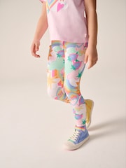 Little Bird by Jools Oliver Pink Rainbow T-shirt and Leggings Set - Image 3 of 15