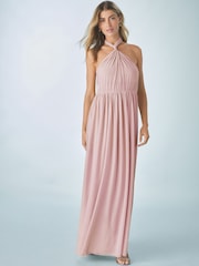 Altrosa - Bridesmaid Multifunktions-Maxikleid aus Netzstoff - Bild 1 von 9