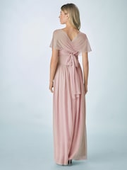 Altrosa - Bridesmaid Multifunktions-Maxikleid aus Netzstoff - Bild 4 von 9
