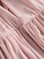 Altrosa - Bridesmaid Multifunktions-Maxikleid aus Netzstoff - Bild 8 von 9