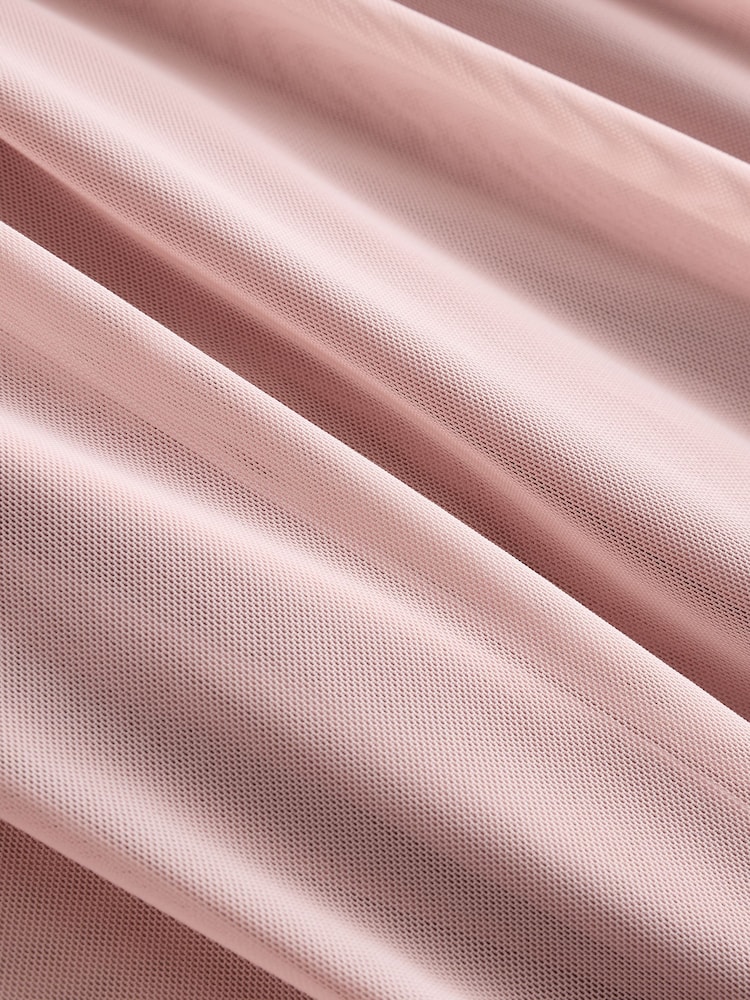 Altrosa - Bridesmaid Multifunktions-Maxikleid aus Netzstoff - Bild 9 von 9