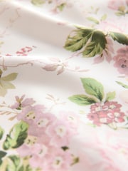 White and Pink Floral Satin Halterneck Wedding Guest Bridesmaid Maxi Dress - Image 7 of 7