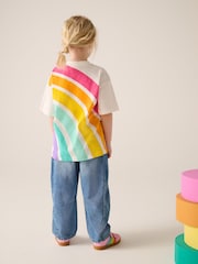 Little Bird by Jools Oliver Rainbow Oversized Short Sleeve T-Shirt - Image 4 of 4