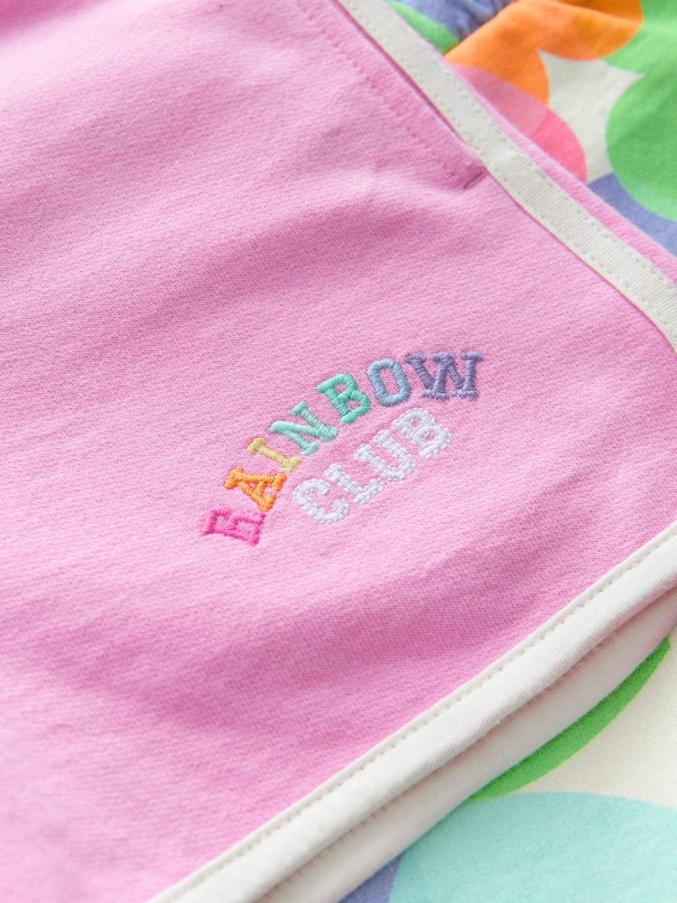 Little Bird by Jools Oliver Pink Rainbow 2 Pack Shorts - Image 16 of 16