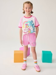 Little Bird by Jools Oliver Pink Rainbow 2 Pack Shorts - Image 2 of 16
