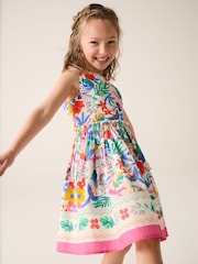 Rosa - Little Bird by Jools Oliver Colourful Rainbow Woven Dress - Imagen 1 de 7