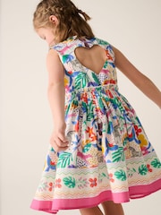 Rosa - Little Bird by Jools Oliver Colourful Rainbow Woven Dress - Imagen 2 de 7