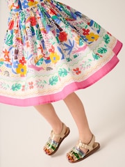 Rosa - Little Bird by Jools Oliver Colourful Rainbow Woven Dress - Imagen 4 de 7