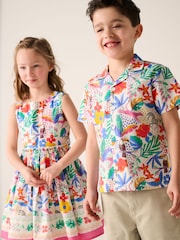 Rosa - Little Bird by Jools Oliver Colourful Rainbow Woven Dress - Imagen 6 de 7