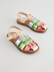 Мульти - Little Bird by Jools Oliver Rainbow Fisherman Sandals - Image 1 of 5