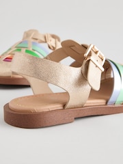 Мульти - Little Bird by Jools Oliver Rainbow Fisherman Sandals - Image 5 of 5