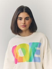Little Bird by Jools Oliver Multi Adult Rainbow Sweatshirt - Image 2 of 5