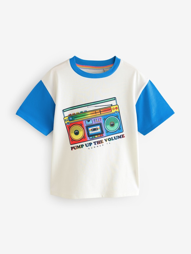Azul - Little Bird by Jools Oliver Oversized Short Sleeve T-Shirt - Imagen 1 de 4