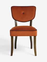Nina Campbell Rust Brown Dining Chairs - Image 2 of 8