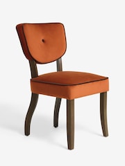 Nina Campbell Rust Brown Dining Chairs - Image 3 of 8