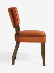 Nina Campbell Rust Brown Dining Chairs - Image 4 of 8