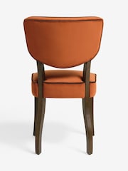 Nina Campbell Rust Brown Dining Chairs - Image 5 of 8