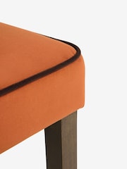 Nina Campbell Rust Brown Dining Chairs - Image 6 of 8