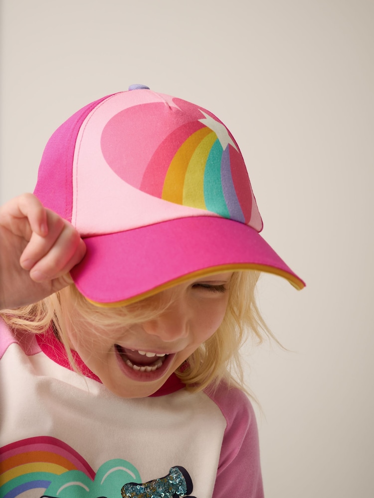 Little Bird by Jools Oliver Rainbow Star Baseball Cap - Image 5 of 6