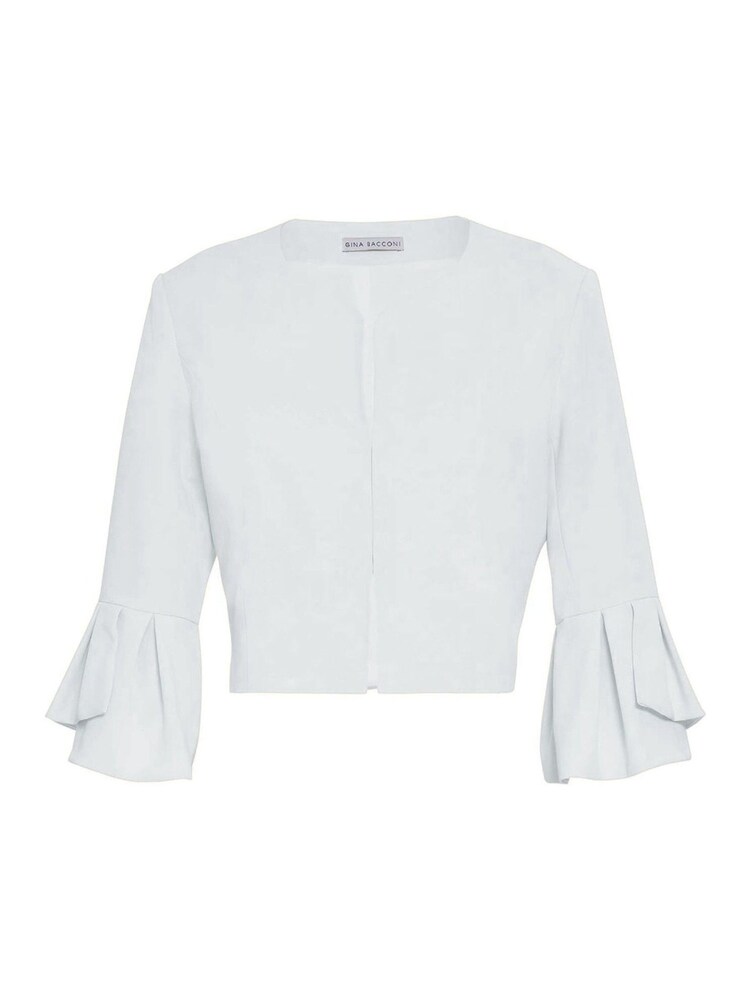 Gina Bacconi Gigi Moss Crepe Bolero - Image 5 of 5 Gina Bacconi Gigi Moss Crepe Bolero - Image 5 of 5